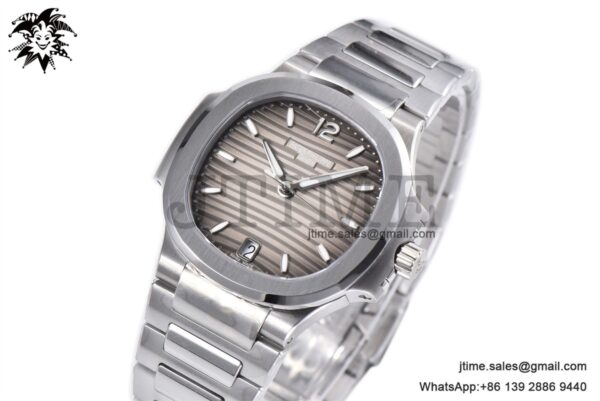 Nautilus 7118 Ladies SS PPF 1:1 Best Edition Brown Dial on SS Bracelet 324CS