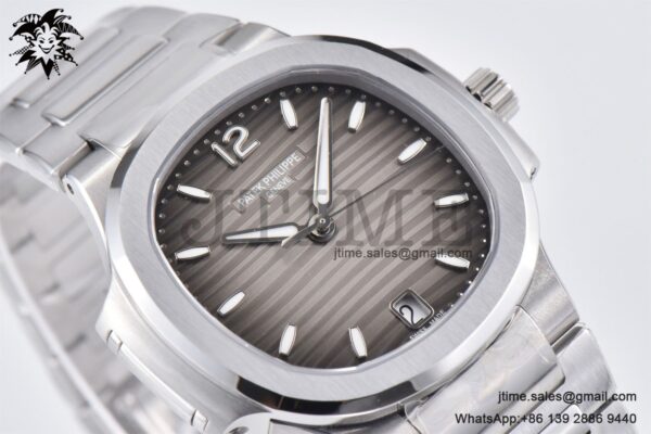 Nautilus 7118 Ladies SS PPF 1:1 Best Edition Brown Dial on SS Bracelet 324CS - Image 6