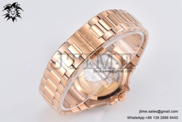 Nautilus 7118 Ladies RG PPF 1:1 Best Edition White Dial on RG Bracelet 324CS - Image 12