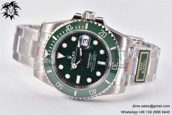Submariner 116610 LV Green Ceramic King 1:1 Best Edition 904L SS Case and Bracelet VS3135 - Image 4