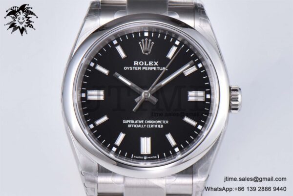 Oyster Perpetual 126000 36mm SS VSF 1:1 Best Edition Black Dial on SS Bracelet VS3235 - Image 2