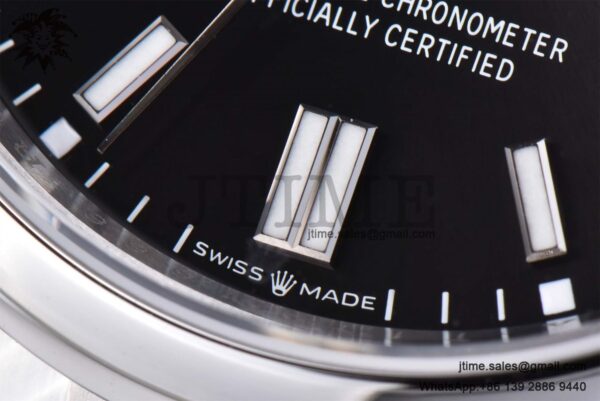 Oyster Perpetual 126000 36mm SS VSF 1:1 Best Edition Black Dial on SS Bracelet VS3235 - Image 15