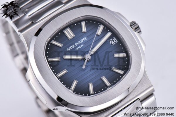 Nautilus 5711/1A ZF 1:1 Best Edition Blue Textured Dial on SS Bracelet 324CS - Image 4