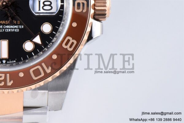 GMT-Master II Rootbeer 126711 CHNR Black/Brown Ceramic Clean Factory Best Edition on SS/RG Bracelet DD3285 CHS - Image 15