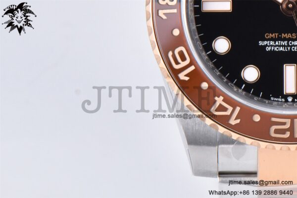 GMT-Master II Rootbeer 126711 CHNR Black/Brown Ceramic Clean Factory Best Edition on SS/RG Bracelet DD3285 CHS - Image 14