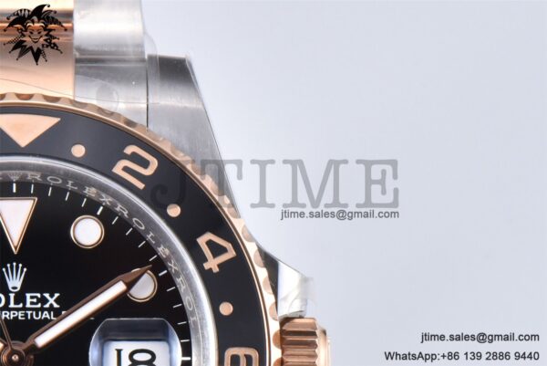 GMT-Master II Rootbeer 126711 CHNR Black/Brown Ceramic Clean Factory Best Edition on SS/RG Bracelet DD3285 CHS - Image 13