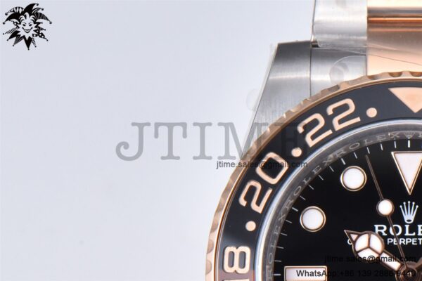 GMT-Master II Rootbeer 126711 CHNR Black/Brown Ceramic Clean Factory Best Edition on SS/RG Bracelet DD3285 CHS - Image 12