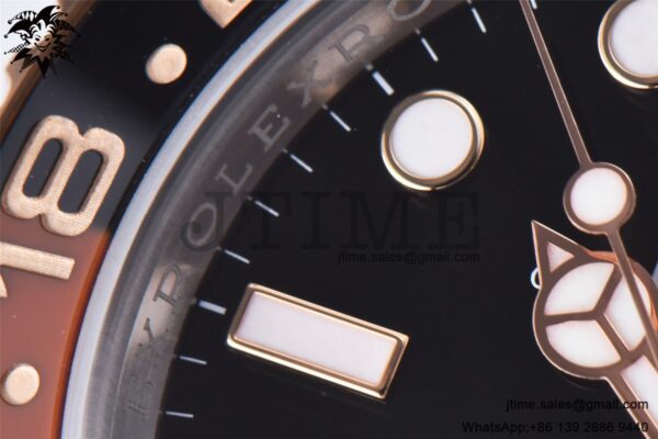 GMT-Master II Rootbeer 126711 CHNR Black/Brown Ceramic Clean Factory Best Edition on SS/RG Bracelet DD3285 CHS - Image 16