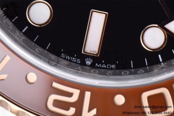 GMT-Master II Rootbeer 126711 CHNR Black/Brown Ceramic Clean Factory Best Edition on SS/RG Bracelet DD3285 CHS - Image 20
