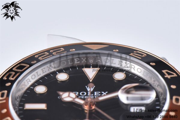 GMT-Master II Rootbeer 126711 CHNR Black/Brown Ceramic Clean Factory Best Edition on SS/RG Bracelet DD3285 CHS - Image 21