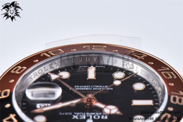 GMT-Master II Rootbeer 126711 CHNR Black/Brown Ceramic Clean Factory Best Edition on SS/RG Bracelet DD3285 CHS - Image 22