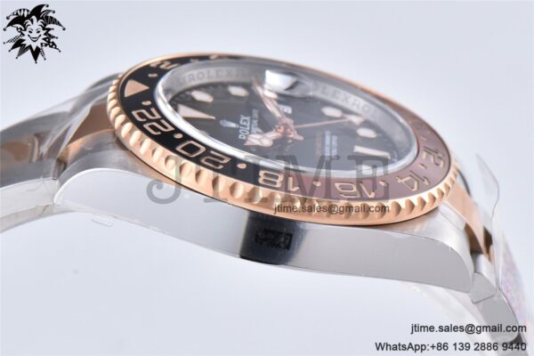 GMT-Master II Rootbeer 126711 CHNR Black/Brown Ceramic Clean Factory Best Edition on SS/RG Bracelet DD3285 CHS - Image 9
