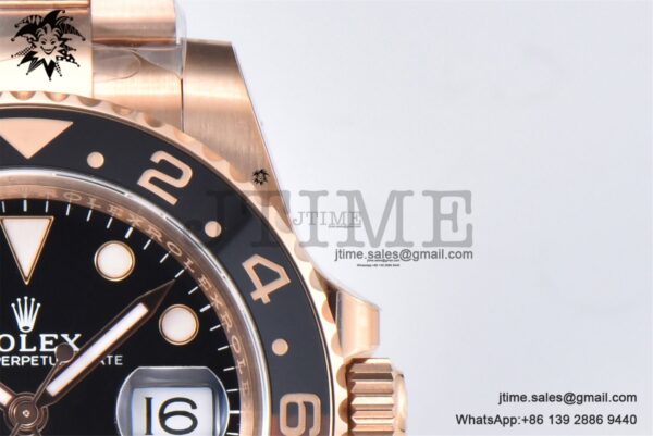GMT-Master II 126715 CHNR Rootbeer RG Black/Brown Ceramic Clean Factory Best Edition on RG Bracelet VR3186 - Image 17