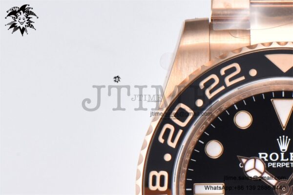 GMT-Master II 126715 CHNR Rootbeer RG Black/Brown Ceramic Clean Factory Best Edition on RG Bracelet VR3186 - Image 16