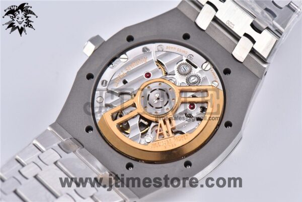 Royal Oak 41mm 15500 SS JF 1:1 Best Edition Blue Textured Dial on SS Bracelet A4302 (Free Box) - Image 8