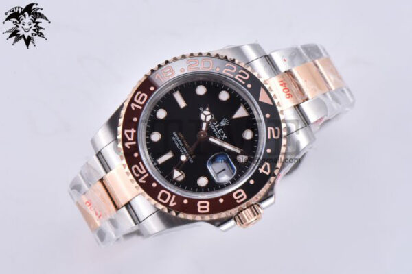 GMT-Master II Rootbeer 126711 CHNR Black/Brown Ceramic 904L Steel Wrapped Gold VSF 1:1 Best Edition SA3285 CHS V3 - Image 3