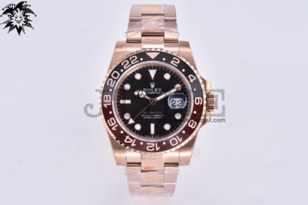 GMT-Master II Rootbeer 126715 CHNR RG Plated 904L Steel VSF 1:1 Best Edition A3285 v3 (Correct Hand Stack) - Image 4