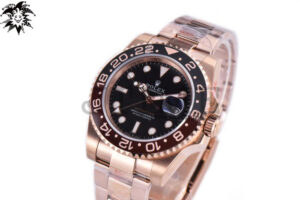 GMT-Master II Rootbeer 126715 CHNR RG Plated 904L Steel VSF 1:1 Best Edition A3285 v3 (Correct Hand Stack)