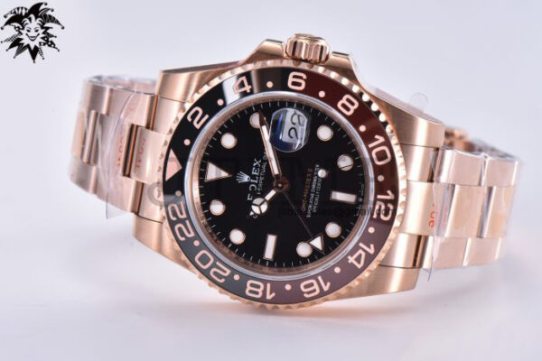 GMT-Master II Rootbeer 126715 CHNR RG Plated 904L Steel VSF 1:1 Best Edition A3285 v3 (Correct Hand Stack) - Image 6