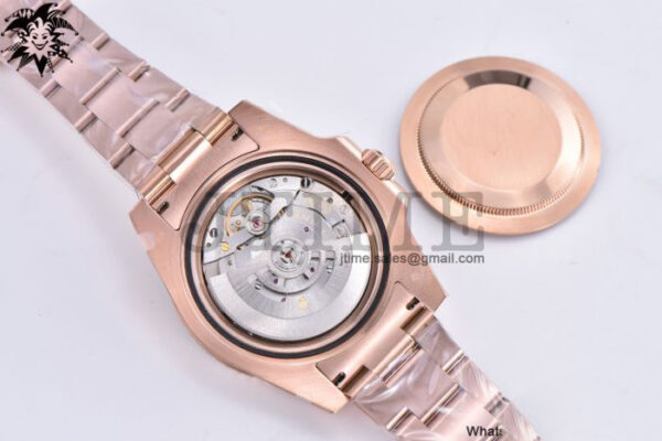 GMT-Master II Rootbeer 126715 CHNR RG Plated 904L Steel VSF 1:1 Best Edition A3285 v3 (Correct Hand Stack) - Image 13