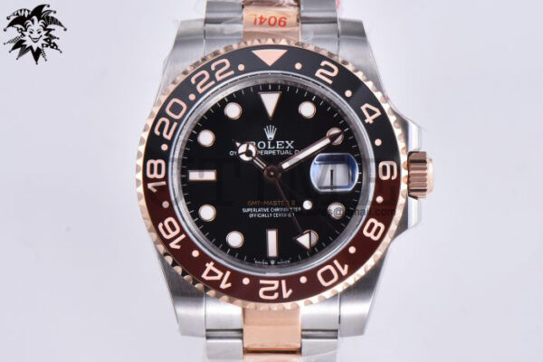 GMT-Master II Rootbeer 126711 CHNR Black/Brown Ceramic 904L Steel Wrapped Gold VSF 1:1 Best Edition SA3285 CHS V3 - Image 4