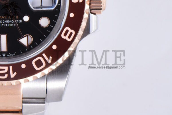 GMT-Master II Rootbeer 126711 CHNR Black/Brown Ceramic 904L Steel Wrapped Gold VSF 1:1 Best Edition SA3285 CHS V3 - Image 6