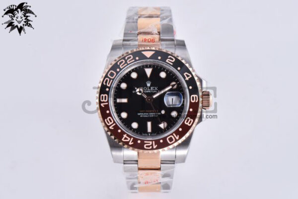 GMT-Master II Rootbeer 126711 CHNR Black/Brown Ceramic 904L Steel Wrapped Gold VSF 1:1 Best Edition SA3285 CHS V3 - Image 2