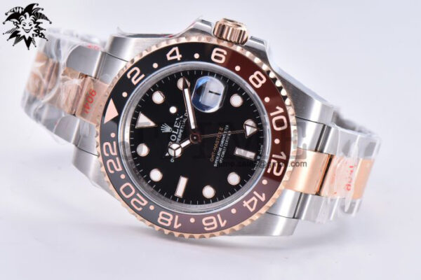 GMT-Master II Rootbeer 126711 CHNR Black/Brown Ceramic 904L Steel Wrapped Gold VSF 1:1 Best Edition SA3285 CHS V3 - Image 5