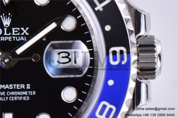 GMT-Master II Batman 126710 BLNR Black/Blue Ceramic 904L Steel ARF 1:1 Best Edition SA3285 CHS - Image 16