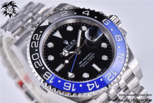 GMT-Master II Batman 126710 BLNR Black/Blue Ceramic 904L Steel ARF 1:1 Best Edition SA3285 CHS - Image 20