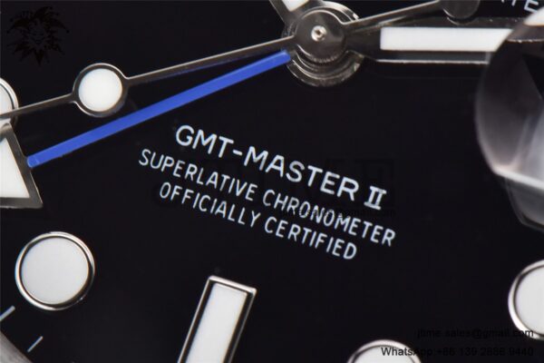 GMT-Master II Batman 126710 BLNR Black/Blue Ceramic VSF Best Edition on SS Jubilee Bracelet VR3186 - Image 10