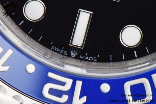 GMT-Master II Batman 126710 BLNR Black/Blue Ceramic VSF Best Edition on SS Jubilee Bracelet VR3186 - Image 11