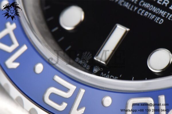 GMT-Master II Batman 126710 BLNR Black/Blue Ceramic VSF Best Edition on SS Jubilee Bracelet VR3186 - Image 12