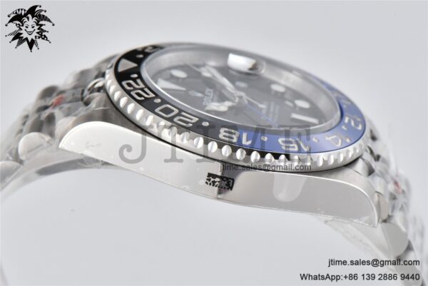GMT-Master II Batman 126710 BLNR Black/Blue Ceramic VSF Best Edition on SS Jubilee Bracelet VR3186 - Image 16