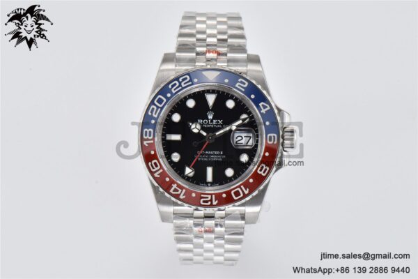 GMT-Master II 126710 BLRO Red/Blue Ceramic ARF Best Edition on SS Jubilee Bracelet VR3186 - Image 3