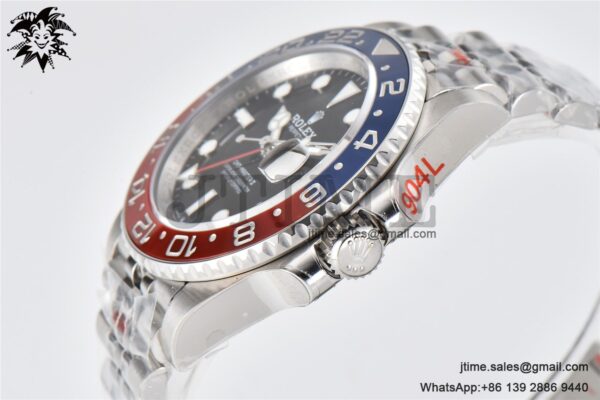 GMT-Master II 126710 BLRO Red/Blue Ceramic ARF Best Edition on SS Jubilee Bracelet VR3186 - Image 6