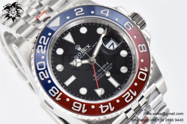 GMT-Master II 126710 BLRO Red/Blue Ceramic ARF Best Edition on SS Jubilee Bracelet VR3186 - Image 12