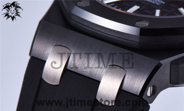 Royal Oak Offshore Diver 15707CE Real Black Ceramicx NOOB 1:1 Best Edition on Black Rubber Strap A3120 V3 - Image 13